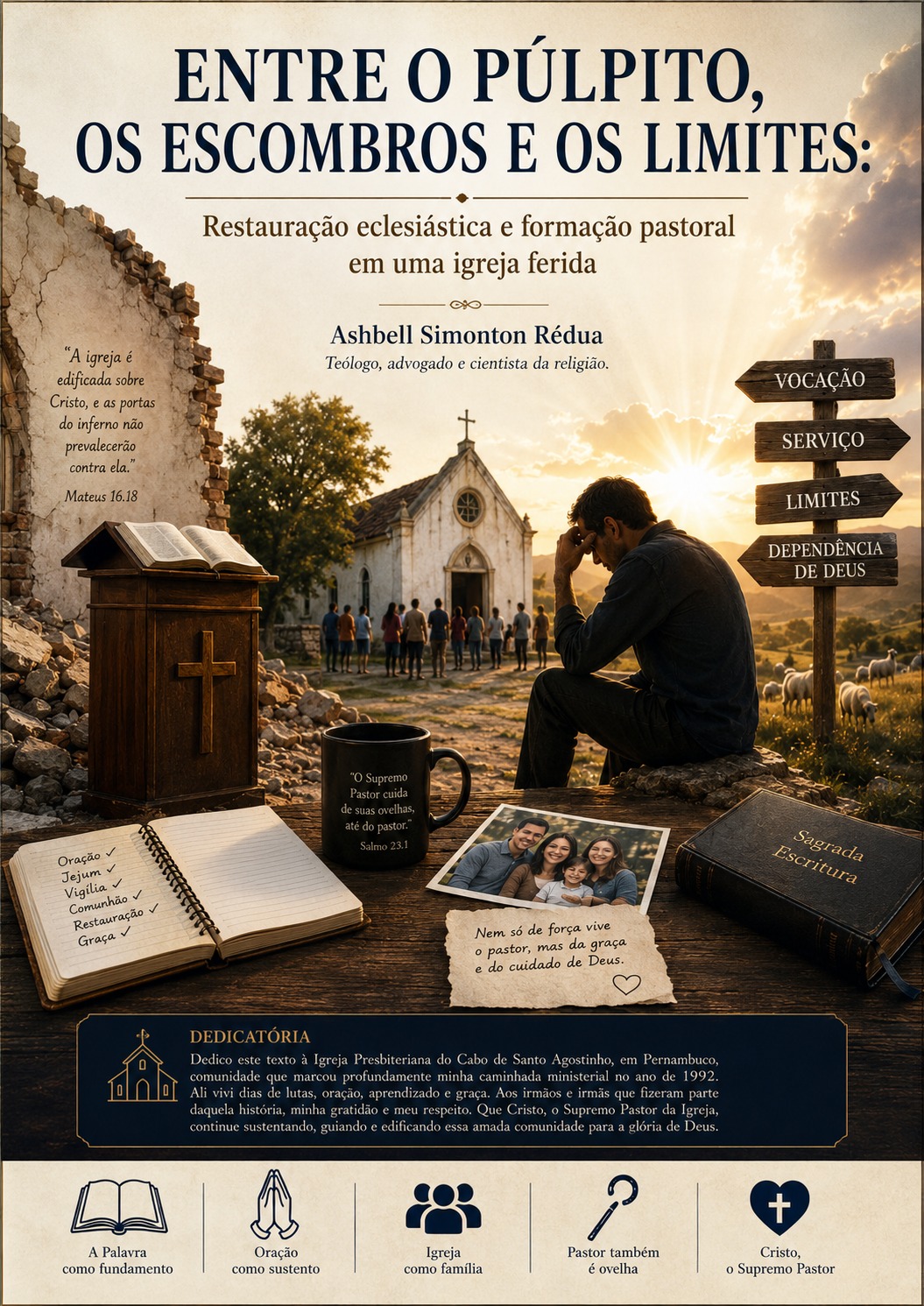 Capa do livro Entre o Púlpito, os Escombros e os Limites