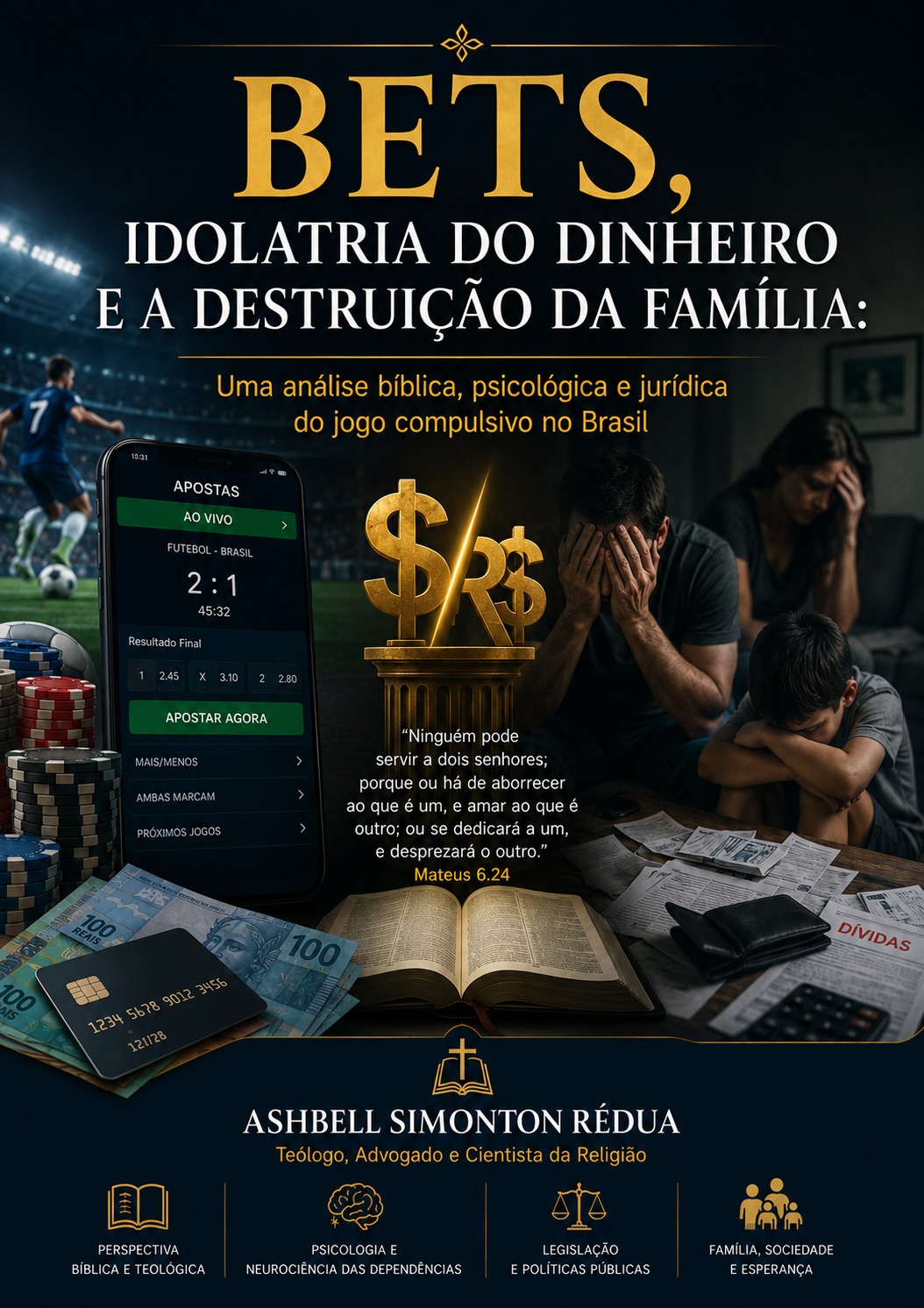 Capa do livro BETS, Idolatria do Dinheiro e a Destruição da Família